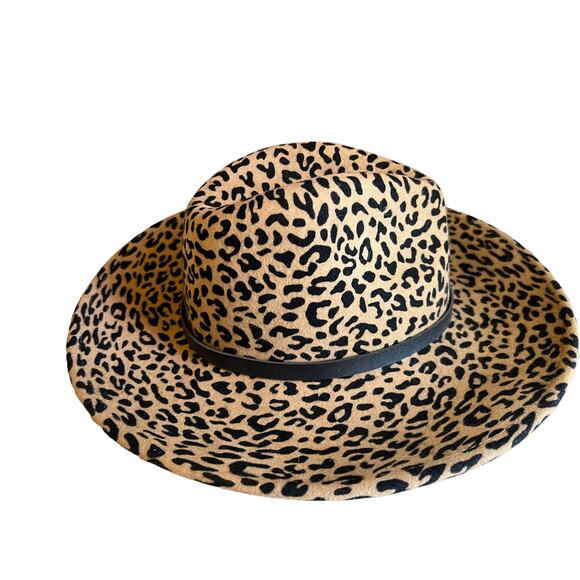 Chicos Animal Print Wool cowboy hat - Picture 5 of 8